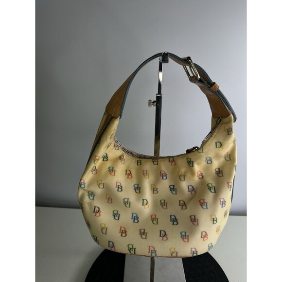 FADING/DAMAGED Y2K Dooney & Bourke Purse Shoulder Bag White - Picture 1 of 12